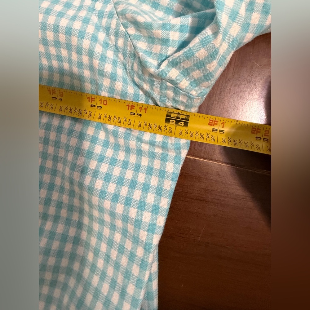 Ralph Lauren Shirt Men's XL Blue Gingham Plaid Classic Fit Preppy Flesh Pony - Picture 7 of 8